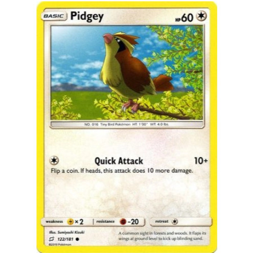 [การ์ดโปเกมอน TCG] Pidgey - 122/181 - ทั่วไป