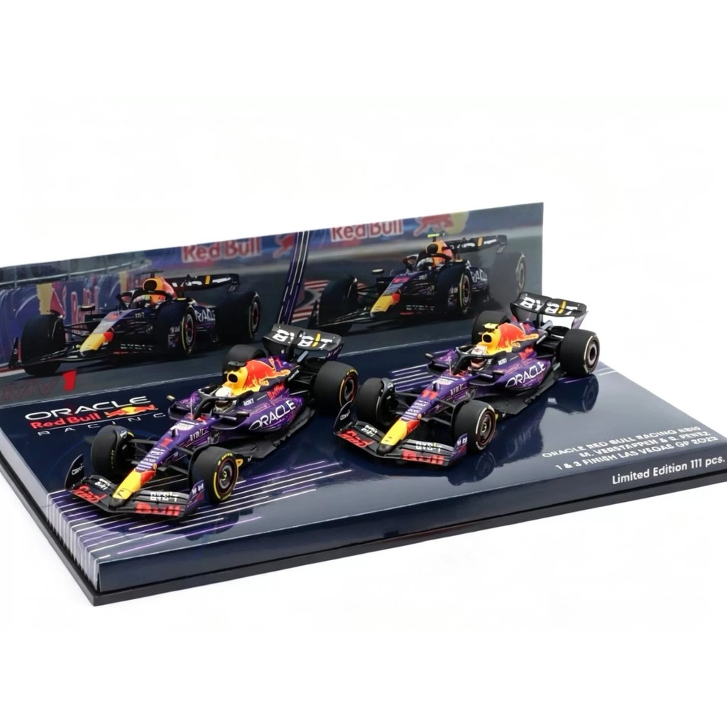 [มาใหม่เดือนพฤษภาคม] Out of Car Mini Cut 1/43 Red Bull RB19 Vegas Station Vesta Panpere ck Double Ca