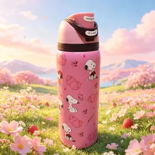 【Owala ของแท้】24oz/30oz/32oz พร้อมสต็อก สไตล์ใหม่ ฟรีจิบ ถ้วยผลไม้ดื่มคู่ 304 สแตนเลส ฉนวนกันความร้อนถ้วยเก็บความเย็นข้ามพรมแดนร้อนขายมูลค่าสูงจับถ้วยสนูปปี้เคทีแมว