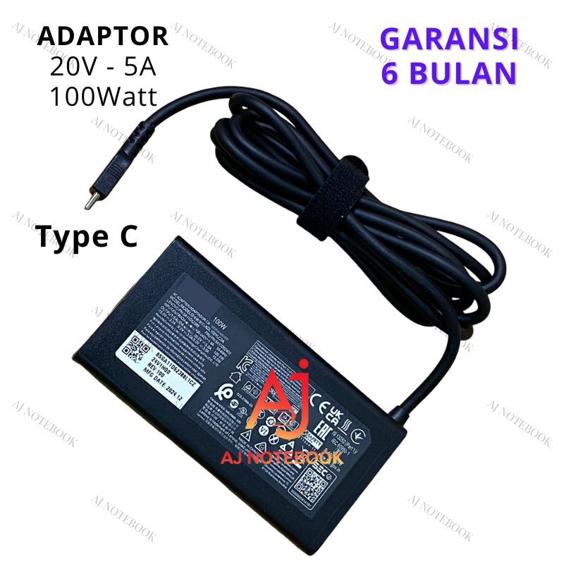 อะแดปเตอร์ชาร์จสําหรับ Slim 9 9i 7i Y9000 R9000 R7000P (20V 5A) 100W -AJNB
