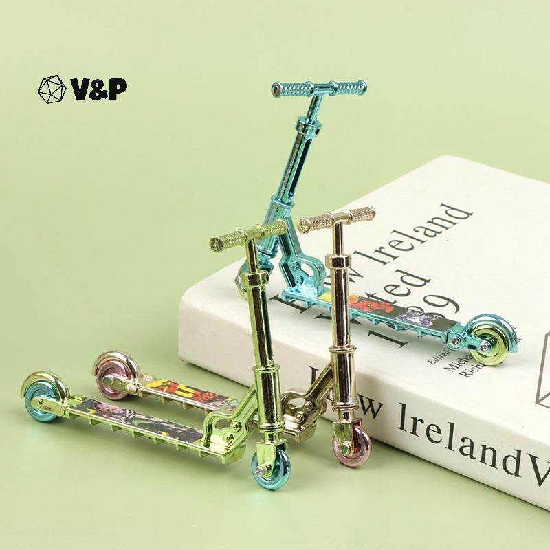 V&P มินิสกู๊ตเตอร์เด็กการศึกษาของเล่นนิ้วสกู๊ตเตอร์จักรยานสเก็ตบอร์ด Fingerboard