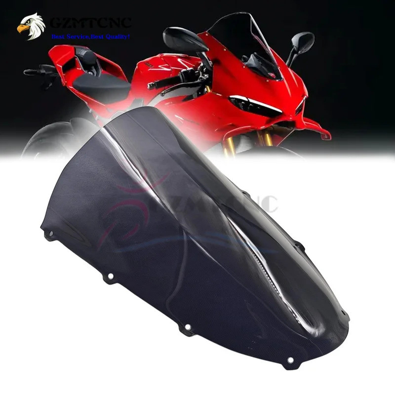 LY กระจกบังลมหน้ารถมอเตอร์ไซค์  แผ่นบังแดด  แผ่นกันลม  สำหรับ Ducati Panigale V4 V4S V4R 2025 2026