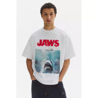 H&M(เอชแอนด์เอ็ม) เสื้อยืดทรงโอเวอร์ไซส์ ผู้ชาย 1159823_23