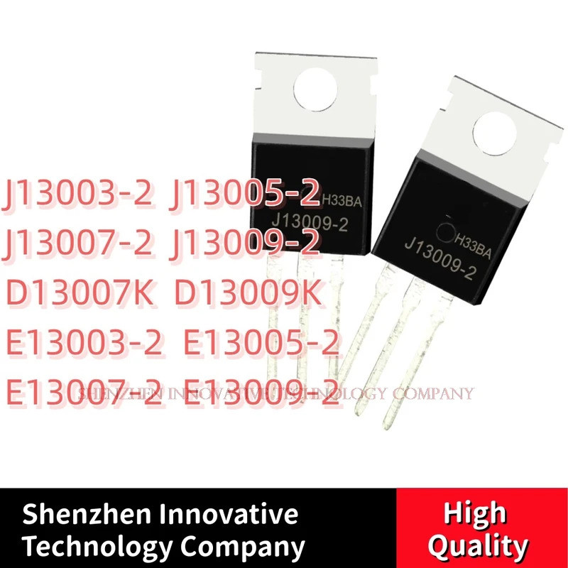 5PCS J13003-2 J13005-2 J13007-2 J13009-2 D13007K D13009K E13003-2 E13005-2 E13007-2 E13009-2 TO-220 