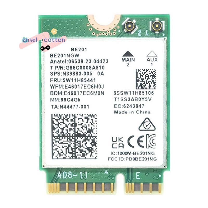 BE201 BE201NGW WIFI7 การ์ด M.2 Cnvio3 8774Mbps Tri-Band Bluetooth5.4 ไร้สาย WIFI การ์ดโมดูลสําหรับ W