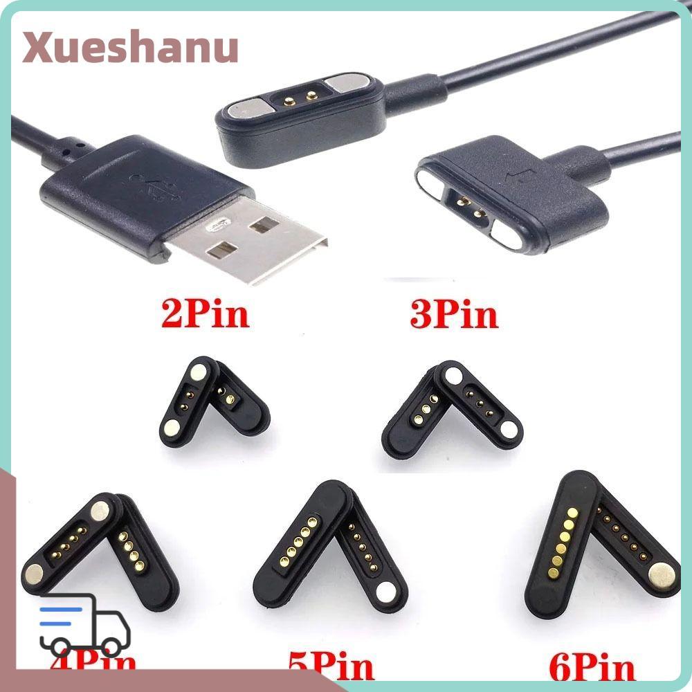 XUESEEE DC Magnetic Pogo Pin Connector, 2Pin 3Pin 4Pin 5Pin กันน้ํา Pogopin Magnetic Connector, 2A H
