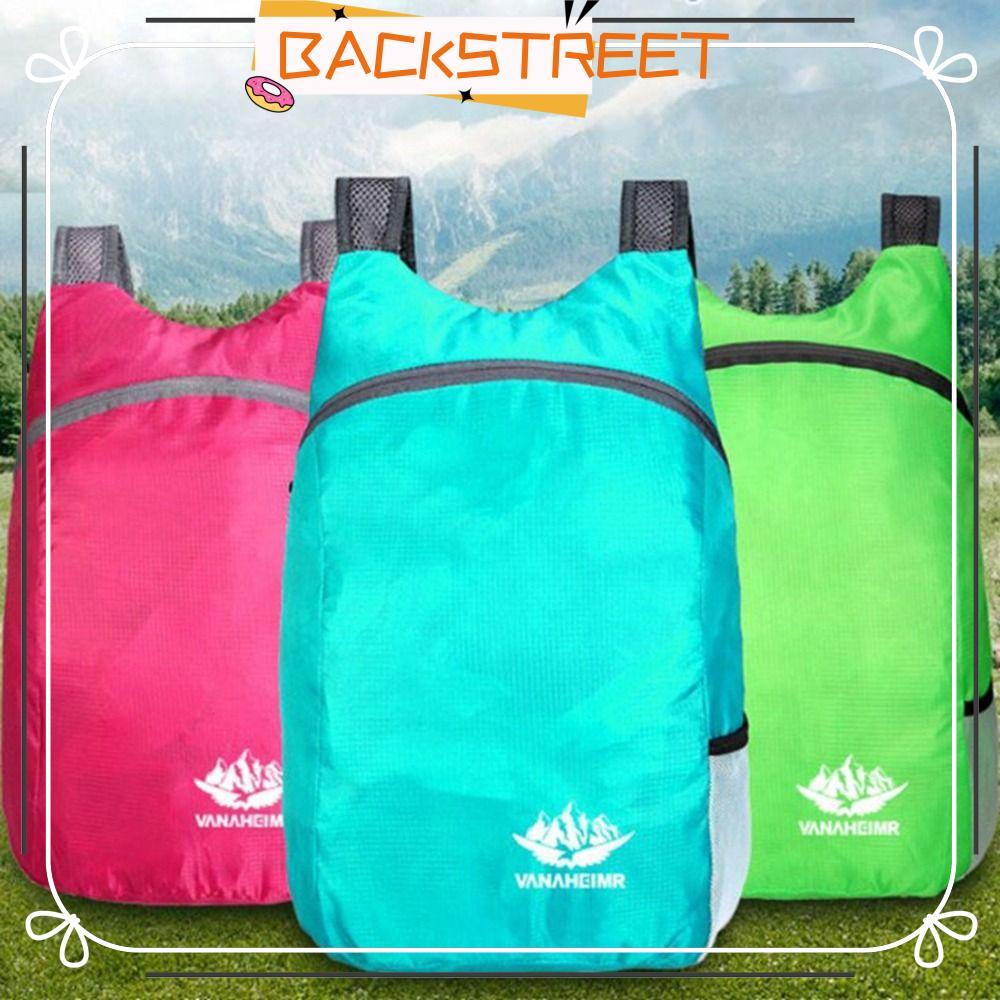 BACKSTREET Lightweight Packable Backpack 8 Colours Folding Ultralight Travel Daypack