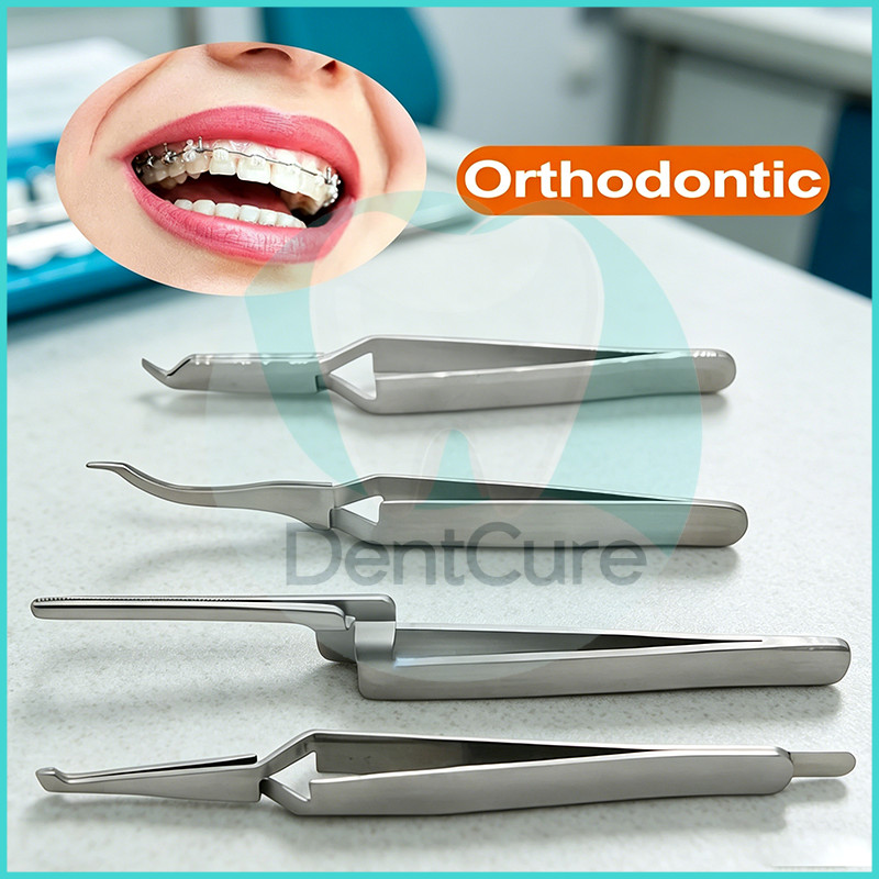 ปากกาจับจัดฟัน Ortho Tweezers ใช้จับยึดแบร็กเก็ตและบุคคัลทูบ รวมถึงใส่ Lingual Button และคีบ Articulating Paper
