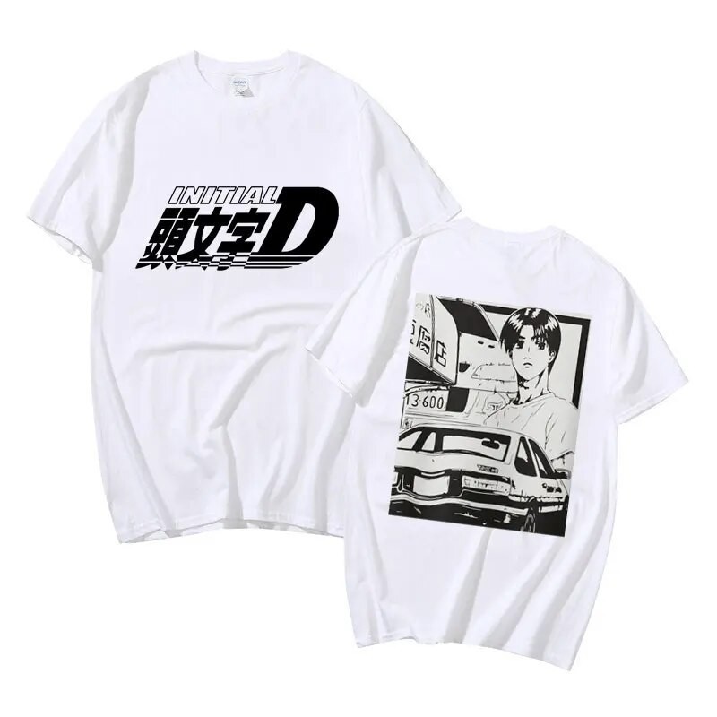 【ส่งเดี๋ยวนี้】Takumi Fujiwara Tofu Shop Graphic T New Anime Initial D Ae86 Tshirt