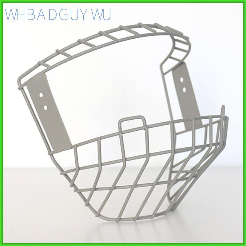 [whbadguywu] Unisex Hockey Helmet Face Mask Strong Carbon Steel Cage Advanced Facial Safety for Ice 