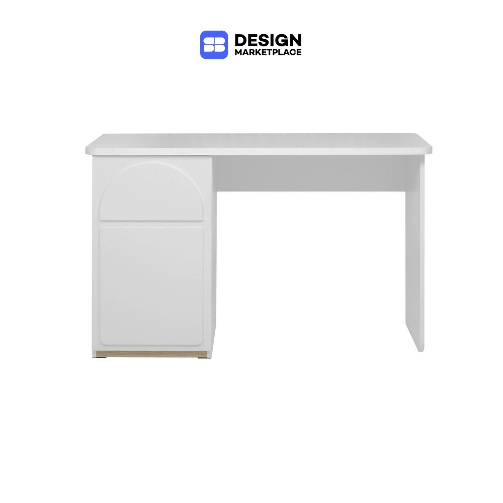 SB Design Square โต๊ะทำงาน KC-PLAY รุ่น NORDIS/DK120 cm. สีขาว-ลินเบิร์ก (120x50x75 ซม.)  แบรนด์ KONCEPT FURNITURE