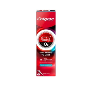 Colgate คอลเกต ยาสีฟัน อ๊อพติค ไวท์ โอทู อะโรมาติก เมนทอล 85 กรัม