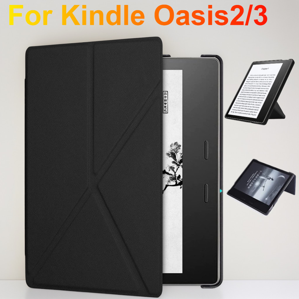 Flip Casing สําหรับ Kindle Oasis2 Oasis3 9th 10th Gen CW24Wi S8IN4O Kindle oasis E-book Case Multi-F