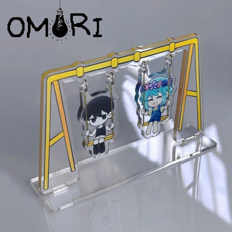 Standee OMORI อะคริลิค micha รุ่น Sunny Basil Aubrey swing โต๊ะเรียนตกแต่งของขวัญ Omori เกมพัดลมตกแต