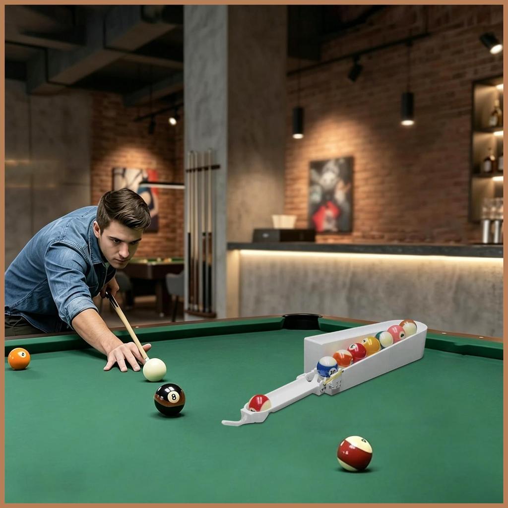 Precision Pool Ball Rack พร้อมการจัดตําแหน่งถือ 9 ลูกความแม่นยํา Pool Ball Trainer สําหรับ Home Game