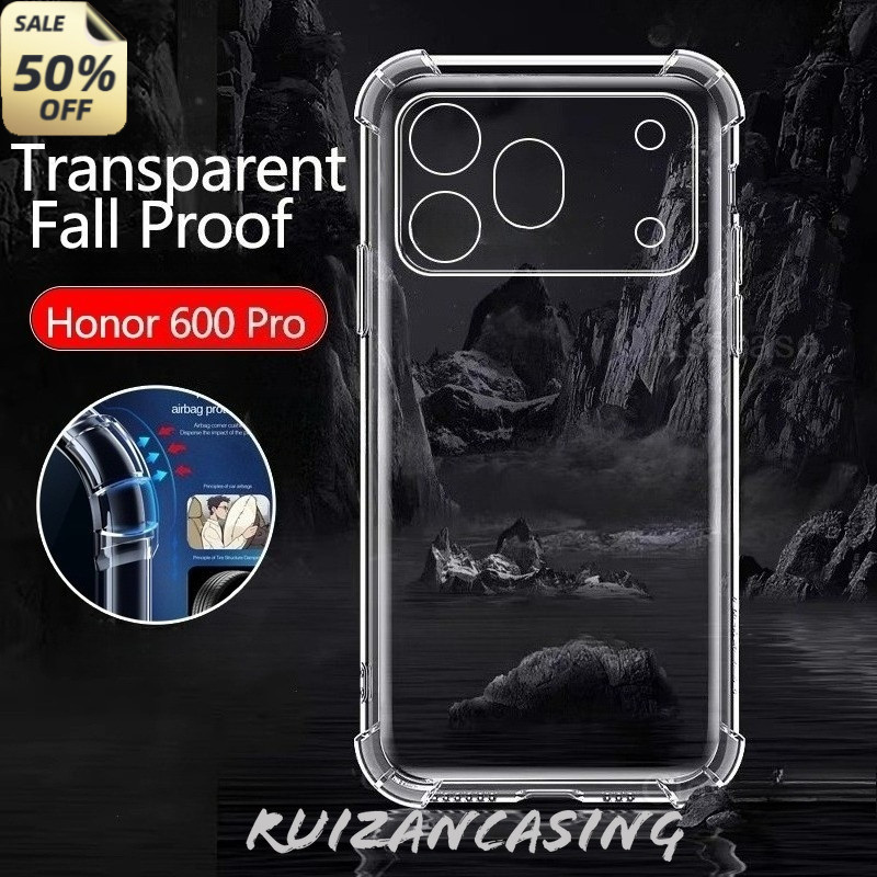 เคสโทรศัพท์สําหรับ Honor 600 Pro Honor 600 lite 5G 2026 Honปลอกซิลิโคนอ่อนนุ่มโปร่งใส TPU ยืดหยุ่น Anti Drop สี่มุมเพิ่มการป้องกันเต็มรูปแบบกันกระแทกฝาหลัง