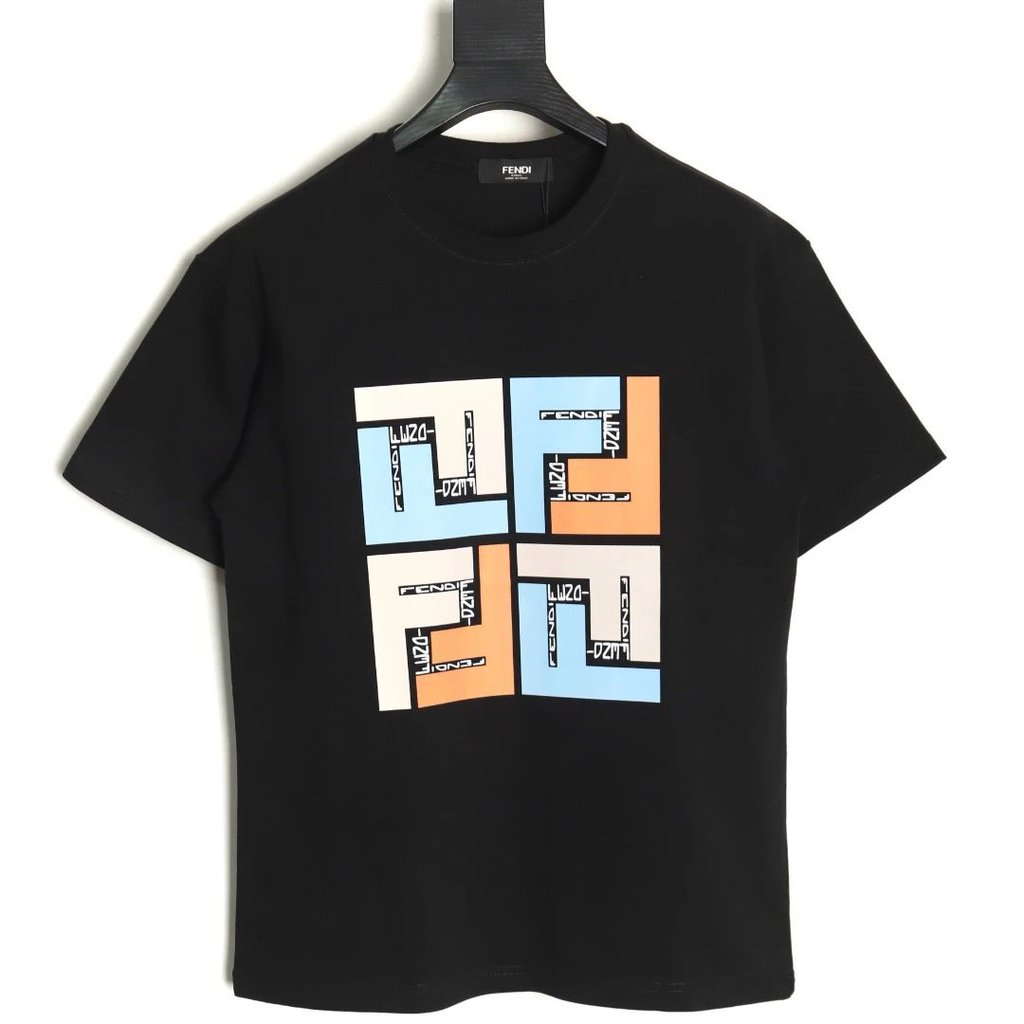 เสื้อยืดแขนสั้น Fendi Fendi 25SS Square Print
