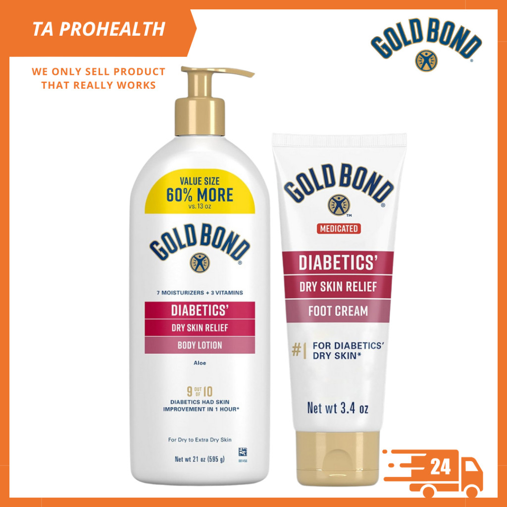 Gold Bond Diabetics Dry Skin Relief Body Lotion / ครีมเท้าเบาหวาน