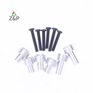 Z & P 1 ชุดสําหรับ 1/12 ดัดแปลงล้อใหญ่อะไหล่อัพเกรดพิเศษ MN82 MN82S รถโลหะเปลือกยกคอลัมน์ความสูง Braet COD