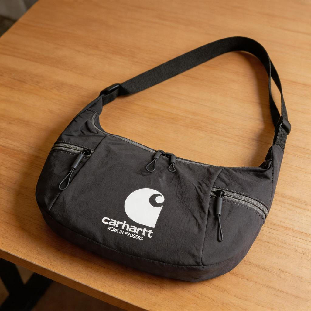 Casual Nylon One-Shoulder Messenger Bag ขนาดใหญ่-ความจุน้ําหนักเบา Dumpling Bag Daily Commuter Sports Travel All-