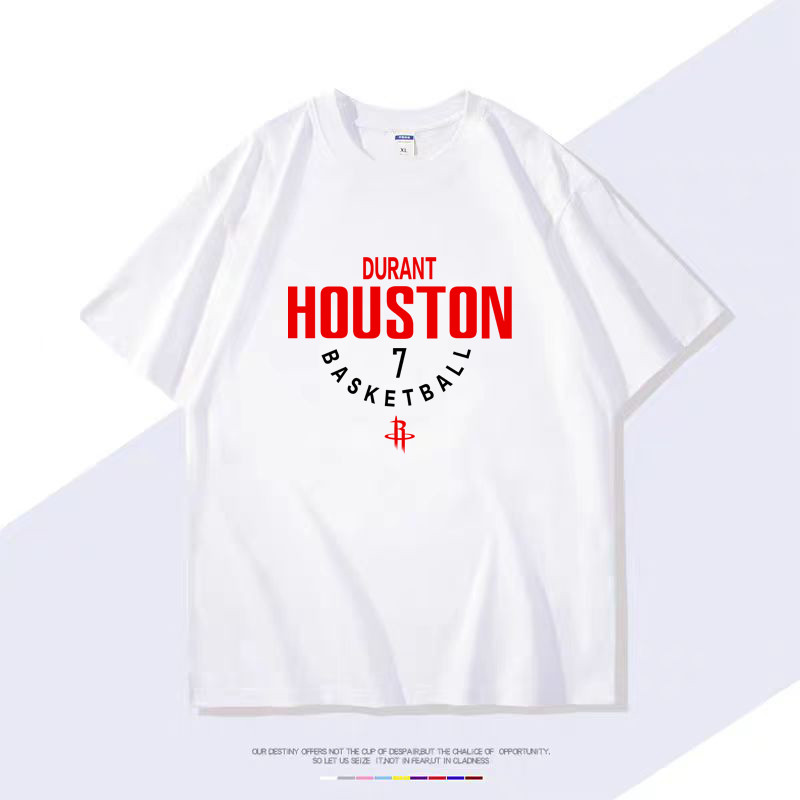 KD Durant Houston Aesthetic Streetwear Rocket เสื้อยืด Cool Premium Soft Mens Top