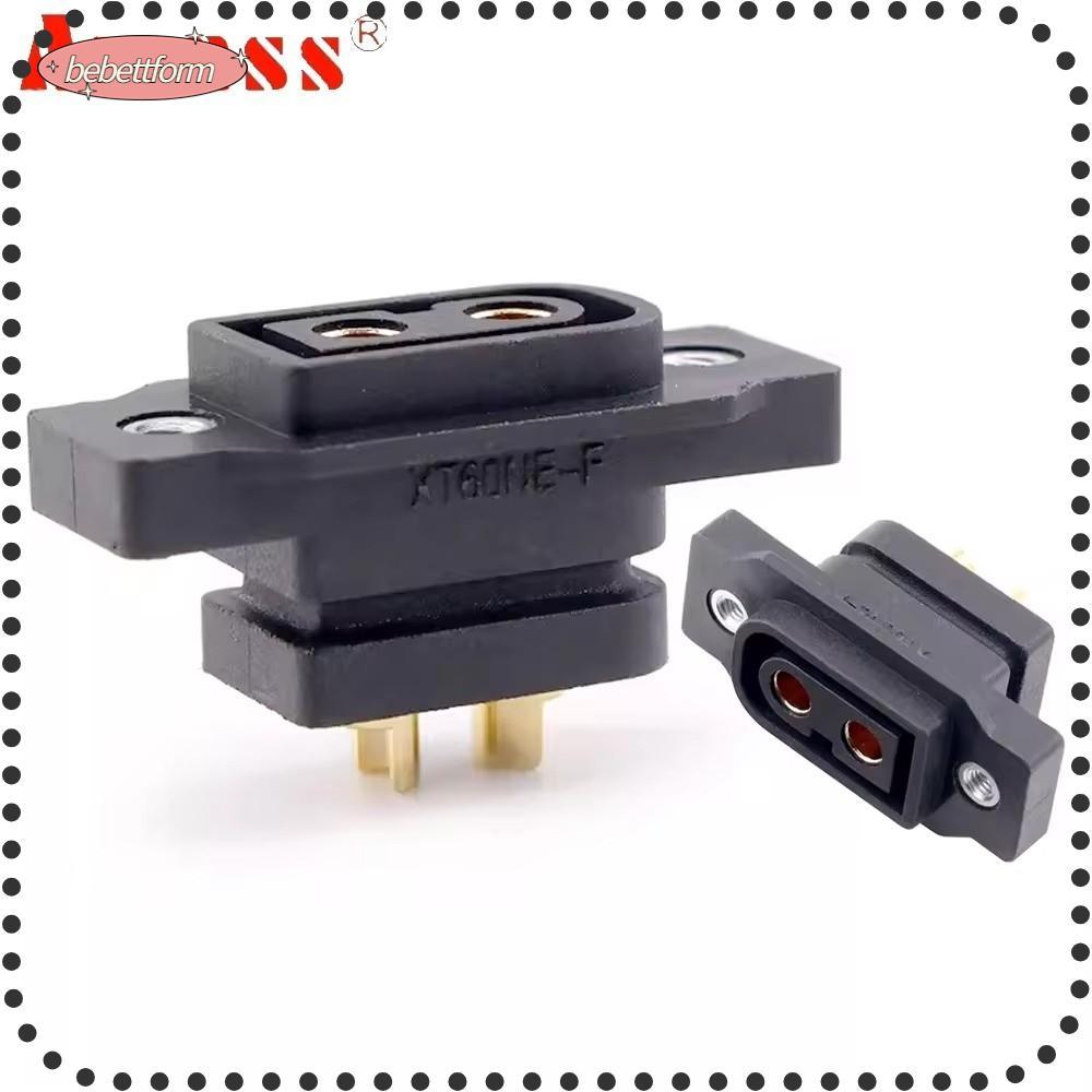 BEBETTKISS 5 ชิ้น XT90NE-F Connector, 3.5 มม./4 มม.สีดําสีเหลือง XT60NE-F ปลั๊ก, DC500V Gold Plated 