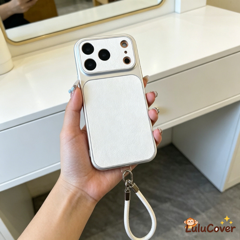 หรูหราสีขาว PU หนังสายคล้องมือสําหรับ Redmi K90 Pro Max K80 K70 K70E K60 K60E K50 Ultra K50i K40 K40S Turbo 5 Max 4 Pro Simple ปลอกธุรกิจกล้องฝาครอบป้องกัน ราคา ถูกที่สุด ดีลบีเคเค แกลเลอรีภาพที่ 8
