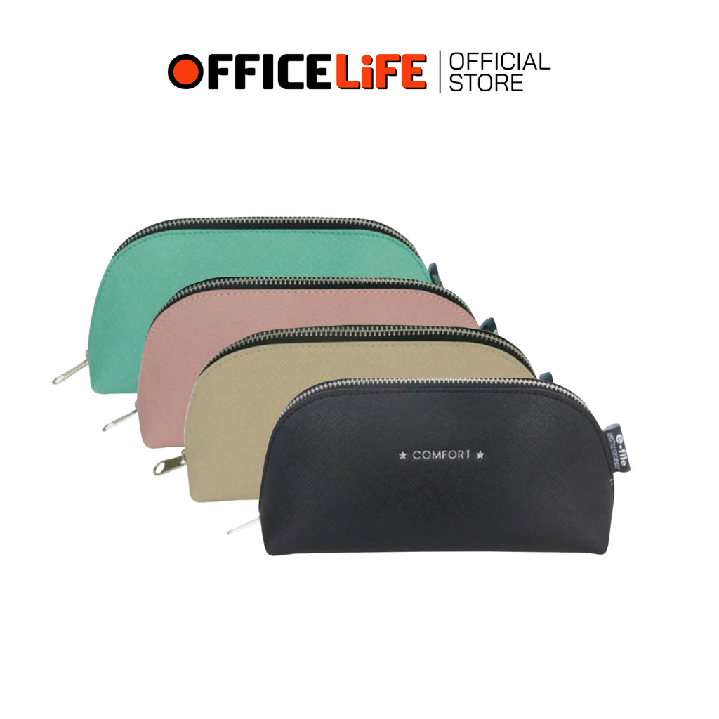 E-FILE (อี-ไฟล์) กระเป๋าดินสอ กระเป๋า COMFORT รุ่น CPK65 สุ่มสี / 1 ใบ