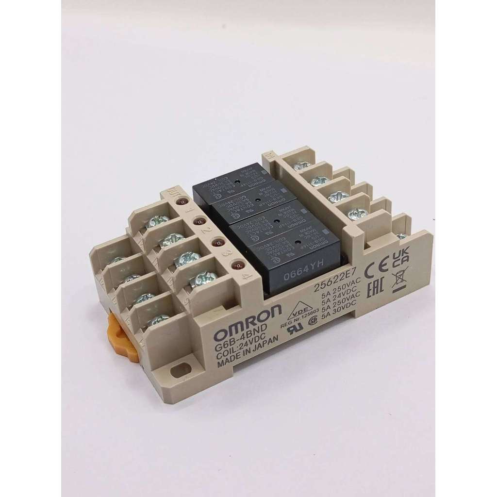 มือ1 G6B-4BND+รีเลย์G6B-1114P   ส่งจากไทยมี 5v 12v และ 24v พร้อมส่งที่ไทย ออกบิลได้