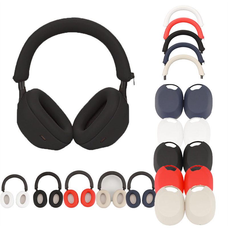 เหมาะสําหรับ Sony/Sony WH-1000XM4 ชุดหูฟังชุดหูฟังบลูทูธป้องกันกรณี 1,000XM3 ฝาครอบลําแสงศีรษะ 1,000XM5 ฝาครอบป้องกันซิลิโคน 1,000XM6 ที่ครอบหูเปลือกนิ่มกันฝุ่นป้องกันรอยขีดข่วนกันกระแทก