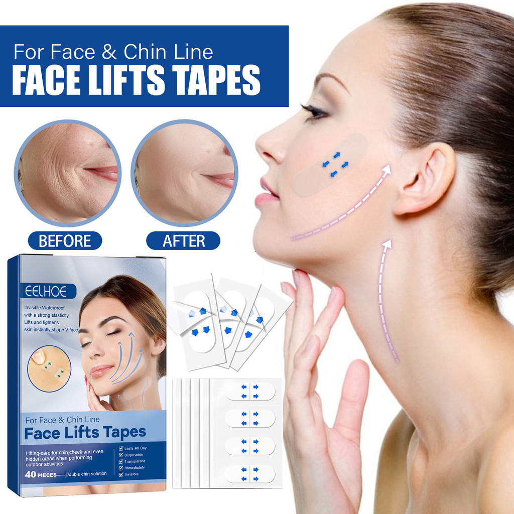 EELHOE Facial Upward Patch Gentle Moisturize Facial Skin Texture Elastic Upward Contour Patch9986042
