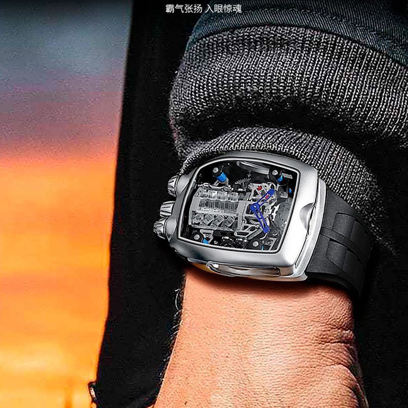 Guizhou Baiyao Hardware Co., Ltd. Aurora Co-Branded Bugatti Engine Watch V16 Mechanical Watch Top Te