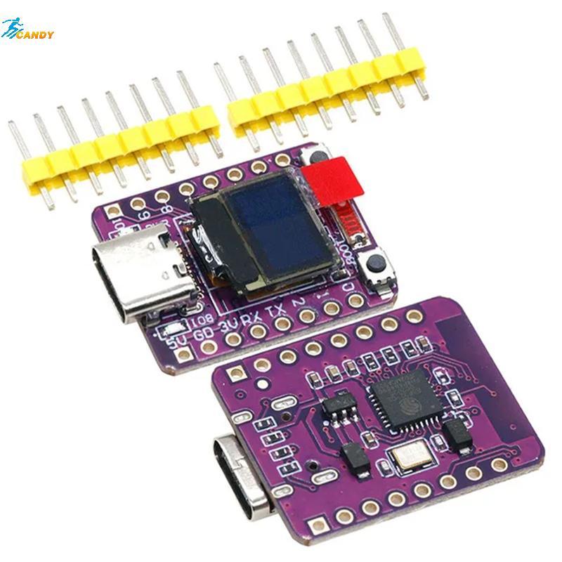 NDY 1 ชุดเสาอากาศเซรามิค Wifi ESP32 Supermini Development Board ESP32-C3 OLED Development Board 0.42