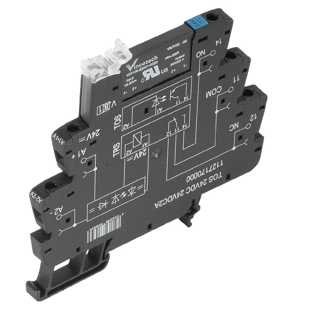 TOS 24VDC 24VDC 2A Weidmuller รีเลย์โซลิดสเตต 24V 1127170000