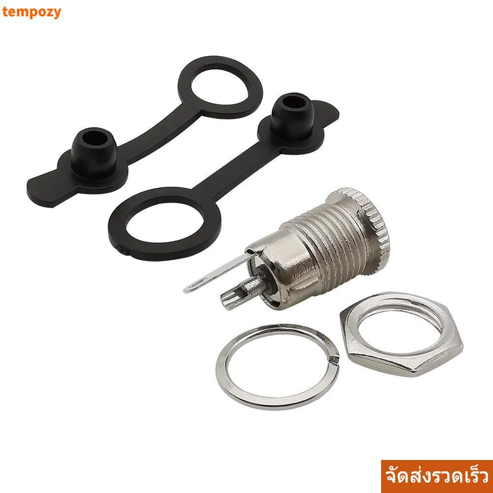 TEMPOZY DC Power หญิงซ็อกเก็ตแจ็ค,โลหะคุณภาพสูง DC Jack Adapter, 5.5 x 2.1 มม.DC-099 ทนทาน DC-099 ปล