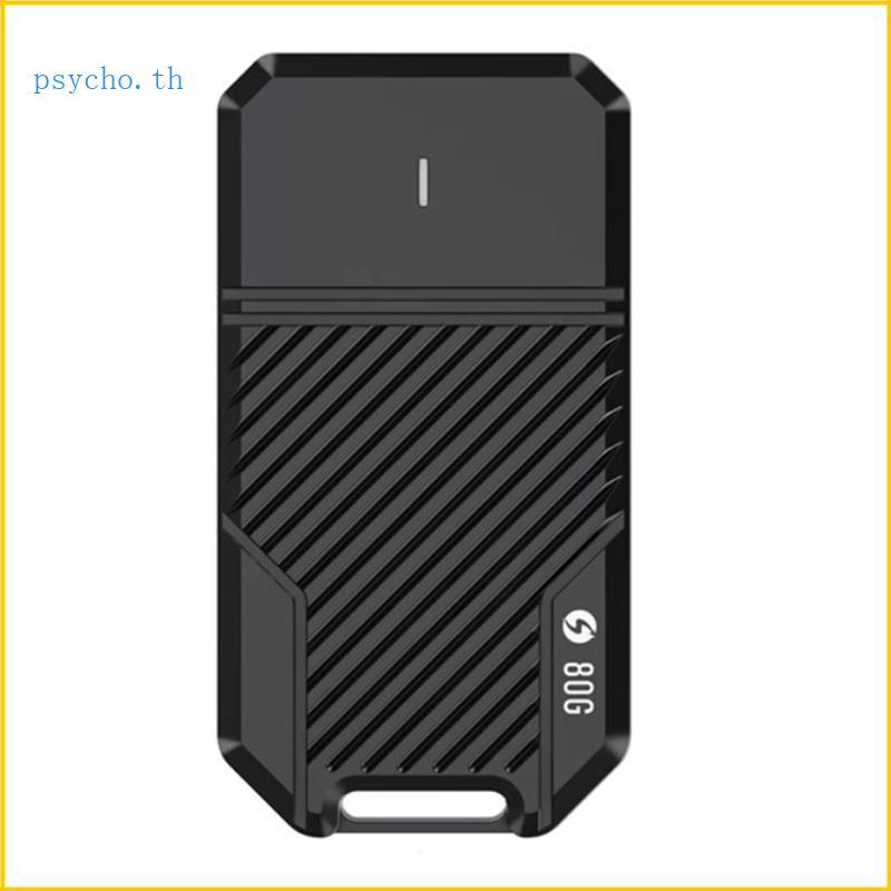 Psy M 2 NVMe SSDs Enclosure 80Gbps การจัดการความเร็วและความร้อนสําหรับการกระจายความร้อน