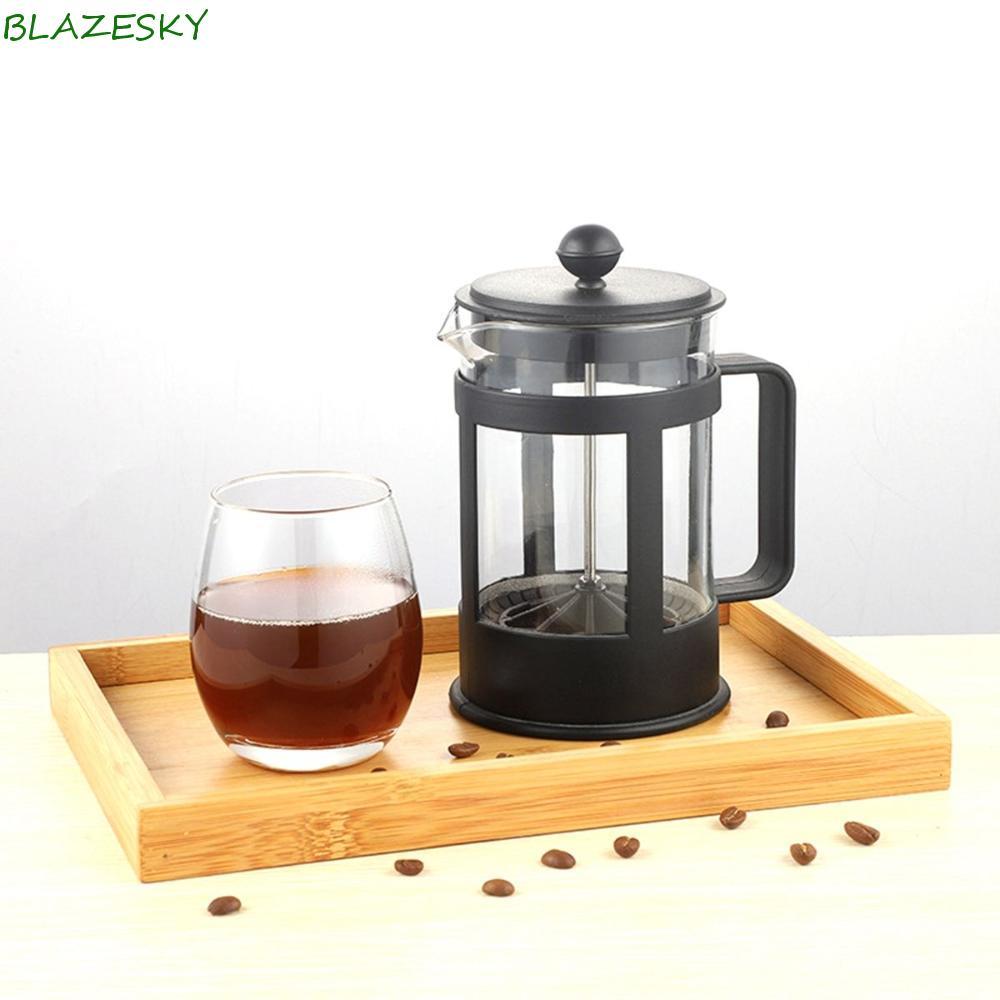 BLAZESKY French Press เครื่องทําชาลูกสูบกรองหนาสแตนเลส