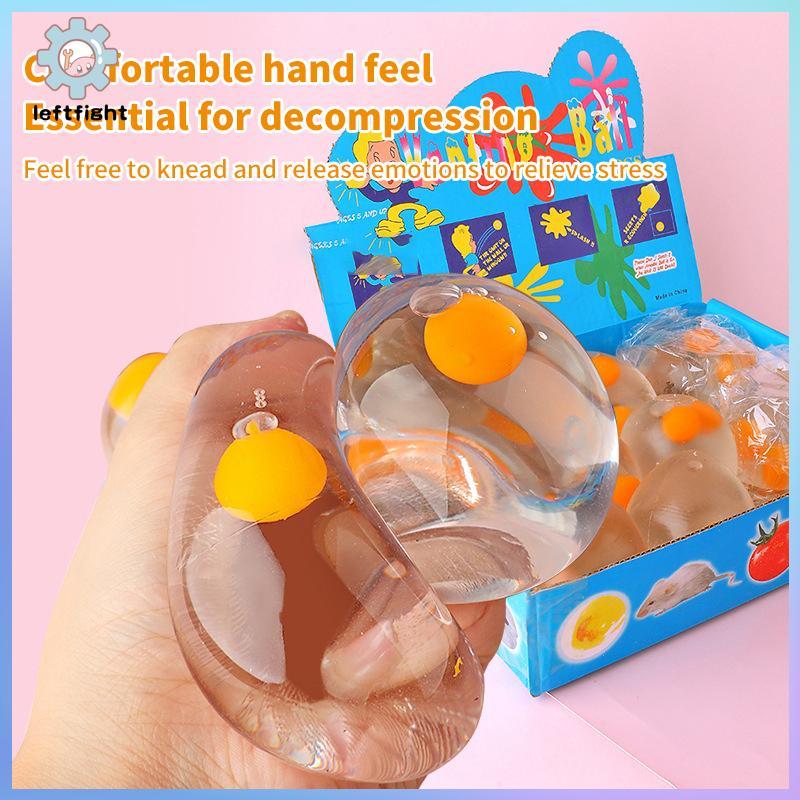 LEFT Triy Dpression 3D ไข่ Pinch Ball ซิลิโคน Push Its Bubble Anti Stress ของเล่น GHT