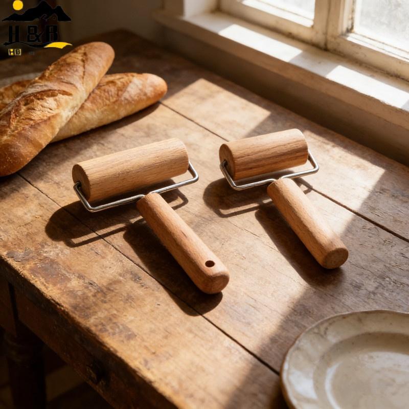 H&B ไม้นวดแป้ง Nonsti Dough Roller ถือง่ายสําหรับพิซซ่า Pastry Chapati พาสต้าเบเกอรี่อุปกรณ์ครัวทนทาน {th}