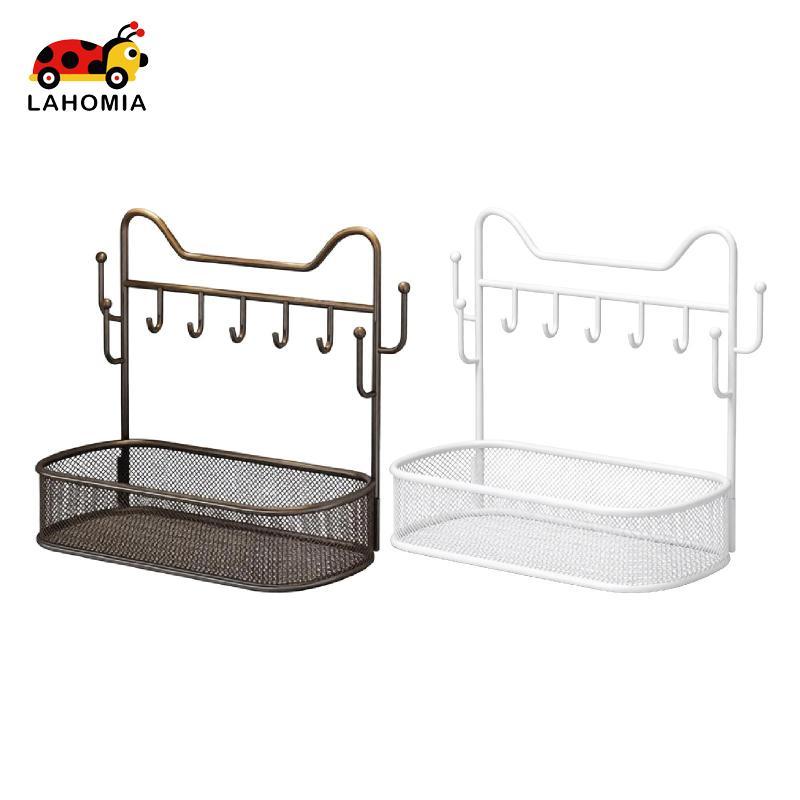 [Lahomia] ที่วางกุญแจแบบตั้งโต๊ะขาตั้ง Minimalist Iron Entryway Organizer Rack Key Holder Wall สําหรับ Home Porch ที่เก็บเครื่องประดับ