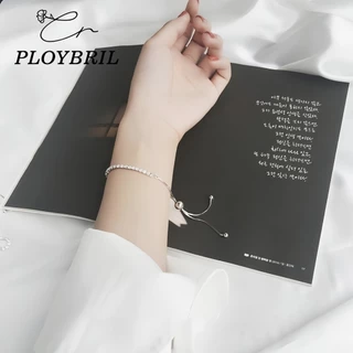PLOYBRIL✨สร้อยข้อมือเพชร SHINE STAR RIVER สร้อยข้อมือเงิน สร้อยข้อมือผู้หญิง กําไลเงินแท้ กำไลแฟชั่น S036