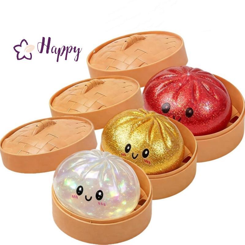 <Happybay> ผ่อนคลายGlitter Dumpling Squishyของเล่นสําหรับความเครียดบรรเทาที่ไม่ซ้ํากันSensory Fidgetสําหรับโต๊ะผู้ใหญ่Home Mood Boostingลดราคา