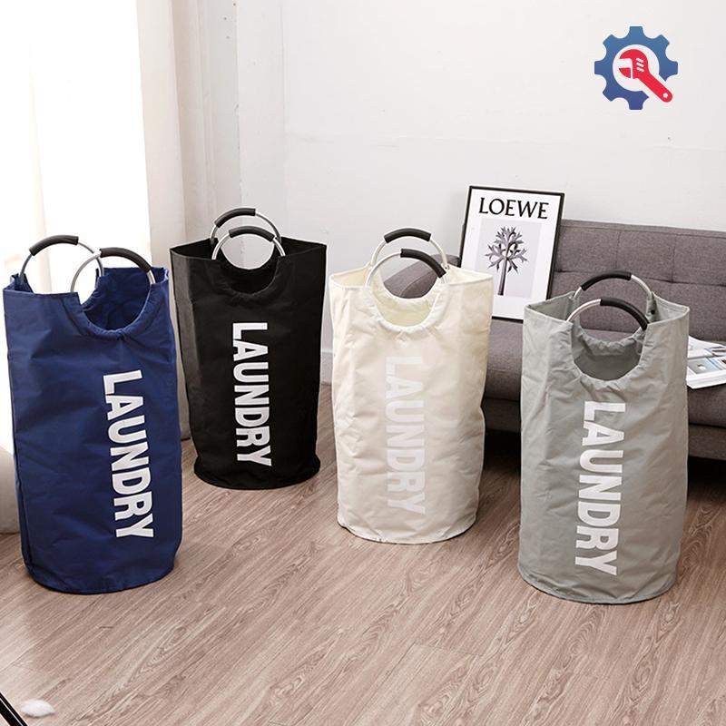 [GEX] 90L Super Laundry Basket Oxford Fabric Waterproof Laundry Bag With Handle Basket [TH]