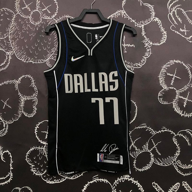 SW เวอร์ชัน NBA Lone Rangers Honor Edition No. 77 Dongqiqi Jersey เสื้อบาสเกตบอลชาย Retro Hot Press 
