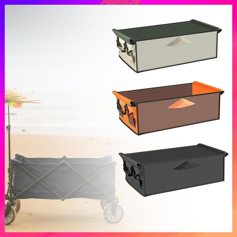 [Predolo2] Wagon Liner Camping Cart Liner, กระเป๋ารถเข็นช้อปปิ้งกันน้ําทําจากผ้า Oxford, กระเป๋าผ้า 