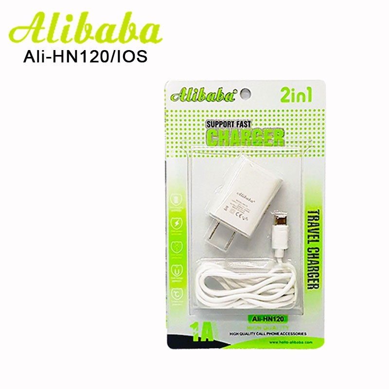Alibaba Ali-HN120 Fast Charger / Travel Charger ( Android,IOS,TypeC )