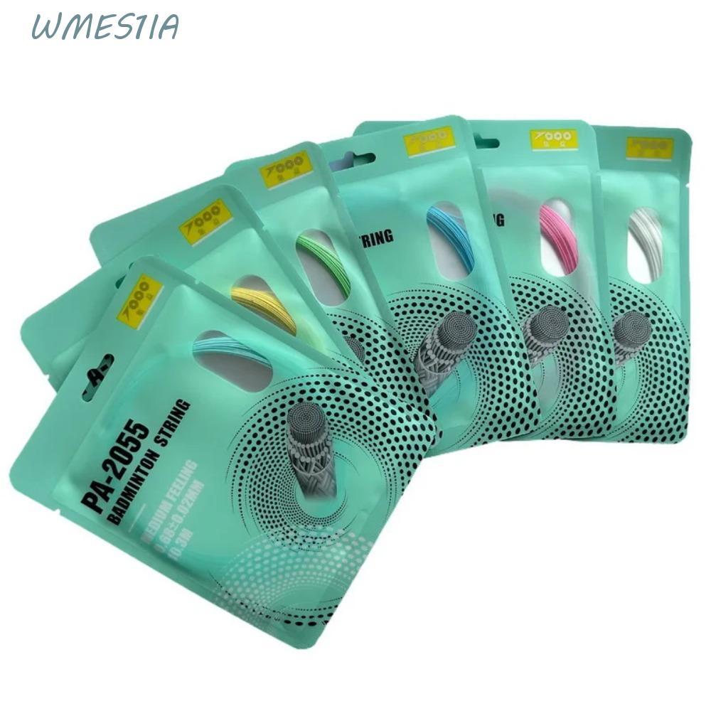 WMES1IA สายแบดมินตัน,ยืดหยุ่นสังเคราะห์ Fibre สีสันแร็กเก็ตสาย,ที่มีสีสัน Professional 0.68 มม.ทนทาน