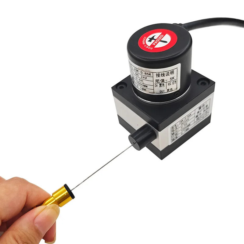 E38S เครื่องเข้ารหัสเชือก ระยะการวัด 1M, 1.5M, 2M ดึงเชือก Encoder ข้อมูลจําเพาะและรุ่น: 0-5V 0-10V 