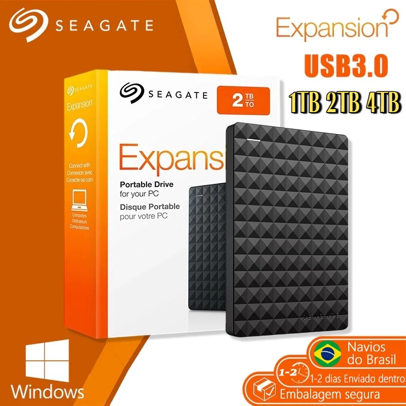 SEAGATE External Harddisk 2TB ฮาร์ดดิสก์แบบพกพา Hard Drives HDD 2.5 USB3.0 ฮาร์ดไดรฟ์คุณภาพสูง Hardd