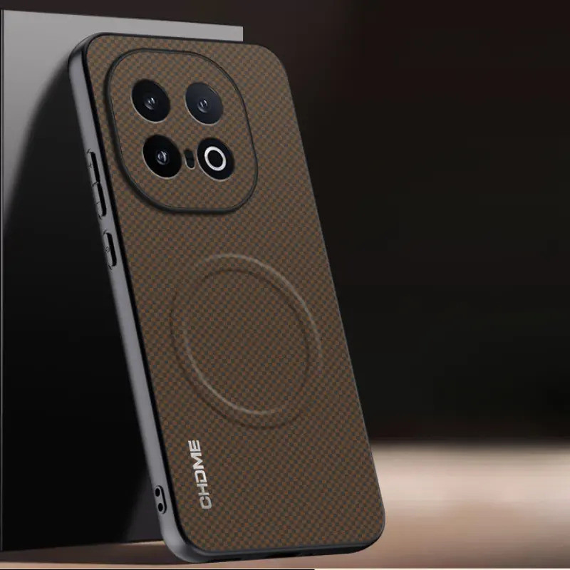 PU หนังแม่เหล็กสําหรับ iQOO 13 พื้นผิวปกหลังซิลิโคนป้องกันเคสโทรศัพท์สําหรับ Vivo iQOO 13 5G iQOO13 